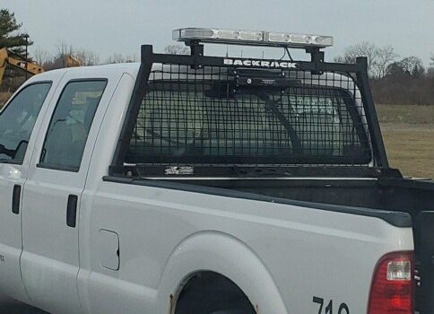 tow truck, truck, trailer, trailer tool rack