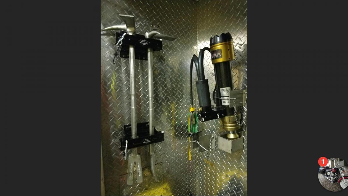 drill holder, fire truck, tool rack, tool holder